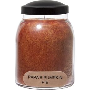 A Cheerful Giver — Papa's Pumpkin Pie - 34oz Papa Scented Candle Jar with Lid - Keepers of the Light - 155 Hours of Burn Time, Gift for Women, Brown in Kuwait