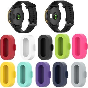 FitTurn 10pack Colorful Anti Dust Plug Kit Dustproof Kit for Garmin Forerunner 265/265s/965 Charging Mouth dust Plug Protecting The Charging Function