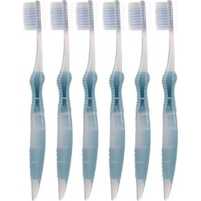 Sofresh Flossing Toothbrush - Adult Size | Your Choice of Color | (6, Blue)