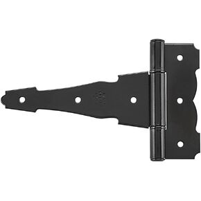 National Hardware N109-037 SPB841 Ornamental T Hinge in Black,8 Inch