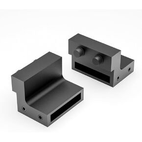 TSMST Barn Door Stopper 2PCS for Track Sliding Barn Door, Barn Door Roller Stopper (Fit for Track Width: 1.57 in, Track Thickness: 0.24 in)