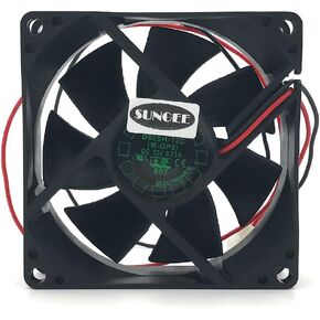 D80SH-12C 12V 0.21A 8020 8CM 2 Wire Power Supply Cabinet Cooling Fan