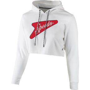 Speedo Women's Sweatshirt Vintage Cropped Hoodie