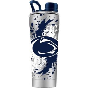 Gametime Sidekicks Penn State Stainless Steel Shaker Tumbler w/Shaker Ball - Officially Licensed, 18/8 Stainless Steel, Double-walled, Vacuum-insulated, UV LED Printed Logos