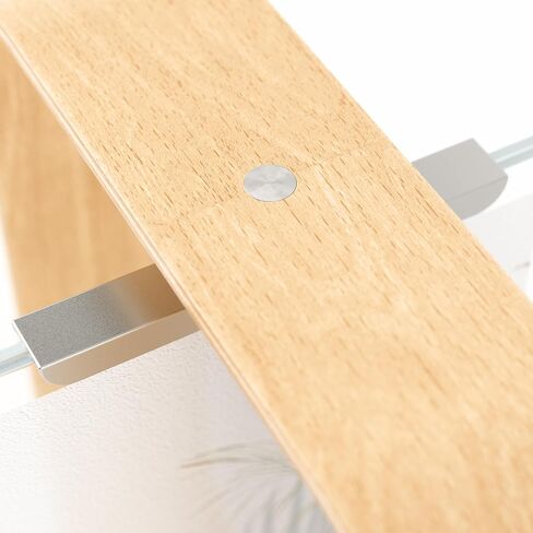 Umbra Bellwood Desk Frame, Rotating Floating Picture Frame, Horizontal or Vertical, 4x6in, Natural in Saudi Arabia