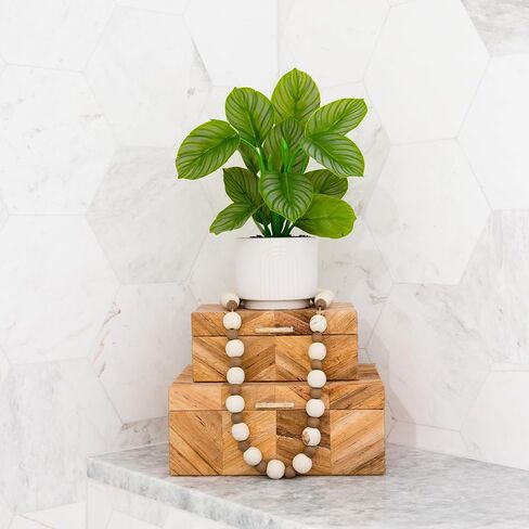 Nearly Natural 12in. Artificial Calathea Plant with Decorative Planter in Saudi Arabia