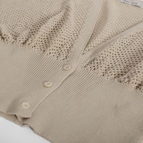 GRACE KARIN 2024 Women Short Sleeve Crochet Cardigan Summer Draped V-Neck Bolero Shrug Sweater Hollow Out Beach Cover Up in Kuwait