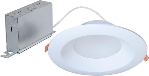 HALO 4-inch Canless LED Recessed Light Selectable 3000K, 4000K, 5000K CCT 600 Lumens – White in Kuwait