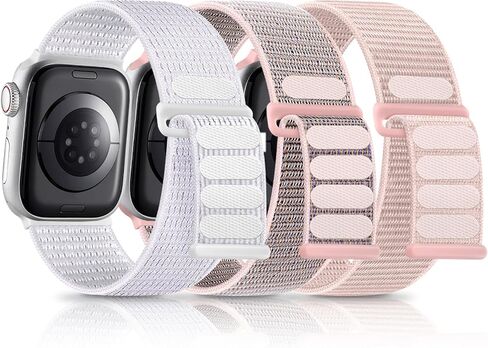 Getino Sport Nylon Band Compatible with Apple Watch Bands for Men Women | 46mm 44mm 45mm 42mm 49mm 38mm 40mm 41mm, Breathable Fabric Braided Strap for iWatch Series 11 10 9 8 7 6 5 4 3 2 1 Ultra SE in Kuwait