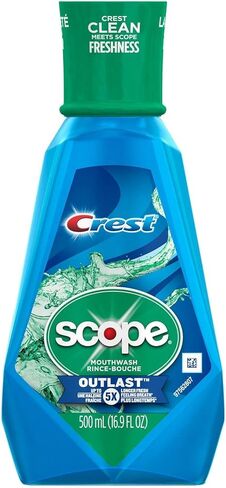 Crest Scope Outlast Mouthwash - 16.9 oz - Long Lasting Peppermint in Saudi Arabia