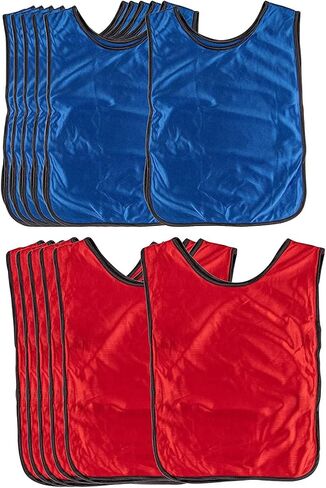 Scrimmage Vests, Training Pinnies, Practice Jersey, for Basketball, Football, Volleyball (12 Pack) in Saudi Arabia