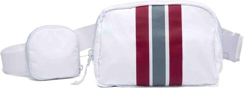 حقيبة كروسبودي HydroBeltbag الأصلية | حزمة فاني مع حامل زجاجة مياه قابل للإزالة | حقيبة خصر قابلة للتعديل لحمل محفظتك، والهاتف، والإكسسوارات مع حامل الأكواب (أسود) in Saudi Arabia