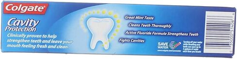 Colgate Cavity Protection Fluoride Toothpaste, Great Regular Flavor, Travel Size TSA Aproved, 1 Ounce (Pack of 8) in Saudi Arabia