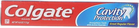 Colgate Cavity Protection Fluoride Toothpaste, Great Regular Flavor, Travel Size TSA Aproved, 1 Ounce (Pack of 8) in Saudi Arabia