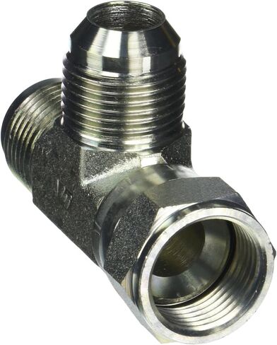 برينان إندستريز 6602-12-12-12-FG تركيب أنبوب تي من الصلب المطروق، 1-1/16 بوصة -12 SAE × 1-1/16 بوصة -12 SAE × 1 1/16 بوصة -12 خيط SAE، 3/4 "ذكر JIC × 3/4" أنثى JIC دوارة × 3/4" ذكر JIC in Saudi Arabia