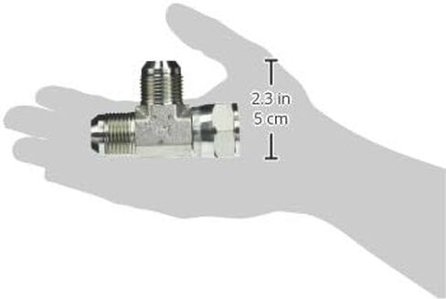 برينان إندستريز 6602-12-12-12-FG تركيب أنبوب تي من الصلب المطروق، 1-1/16 بوصة -12 SAE × 1-1/16 بوصة -12 SAE × 1 1/16 بوصة -12 خيط SAE، 3/4 "ذكر JIC × 3/4" أنثى JIC دوارة × 3/4" ذكر JIC in Saudi Arabia