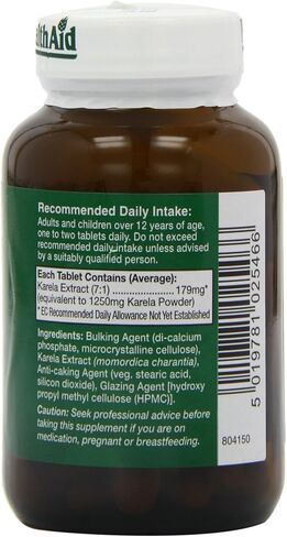 Health Aid Karela Extract 1250mg 60 Tablets in Saudi Arabia