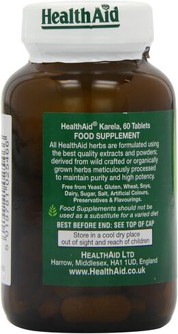 Health Aid Karela Extract 1250mg 60 Tablets in Saudi Arabia