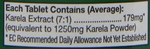 Health Aid Karela Extract 1250mg 60 Tablets in Saudi Arabia