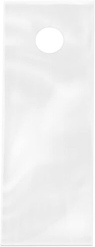 Clear 5 1/2" x 15" Plastic Poly Door Knob Hanger Bags for Flyers Promotions Marketing Mail Newspaper Hanging Bags Protect from Rain, Snow and Other Weather (500) in Saudi Arabia