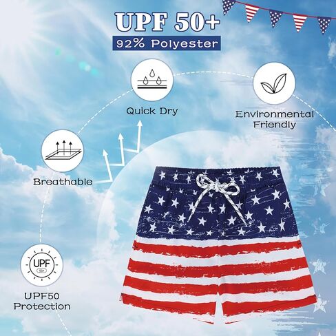 شورت سباحة للأولاد من كوموريبي مع بطانة مضغوطة شورت سباحة للأطفال سريع الجفاف بعامل حماية من الأشعة فوق البنفسجية 50+ بدلة استحمام للأولاد 8-16T in Kuwait