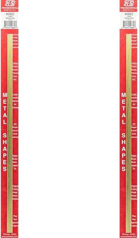 K&S 9865 قضيب نحاسي دائري، 3 مم OD × 300 مم طول، 3 قطع، صنع في الولايات المتحدة الأمريكية in Kuwait