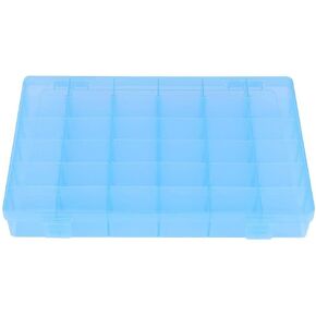 Asixx Rubber Band Storage Box, 36 Slots Plastic Case Rubber Band Earrings Storage Box for Home Organizer Storage Box Rubber Band Storage Box(Blue)