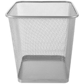 PRETYZOOM Garbage Can Garbage Bin Bedroom Mesh Waste Basket Office Wastebasket Office Garbage Bin Office Bin Wire Trash Can Wire Trash Basket Recycling Bin Waste Basket for Bathroom