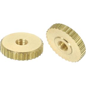 صواميل إبهام مخرشة من uxcell، قطعة واحدة M8 x D23mm x H7mm رأس مسطح من النحاس من خلال الفتحة مع طوق رأس مسطح من خلال الفتحة ومقابض دائرية لأجزاء الطابعة ثلاثية الأبعاد، أدوات الآلة in Saudi Arabia