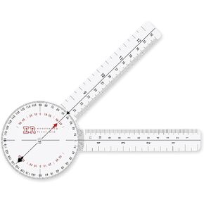 Ever Ready First Aid Plastic 8" Goniometer 360 Degree ISOM