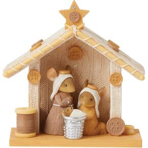 Enesco Tails with Heart Christmas Knitivity The Holy Family Figurine Set, 4.33 Inch, Multicolor