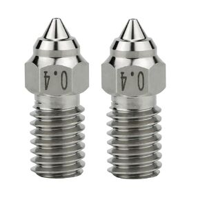 2-Pack Upgraded Spider Hotend Plated Copper High Speed Nozzle 0.4mm Non-Stick High Temperature Also Compatible with Creality Ender 7 Ender 5 S1, Ender 3 V3 SE 3D Printer (2x0.4mm)