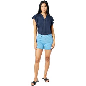 Judy Blue Baby Blue Cut-Off Shorts - Comfortable Mid-Rise, Garment Dyed with Fray Hem & Shield Pockets 150267-