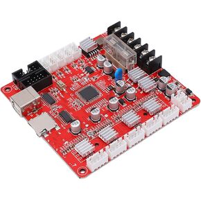Mini 3D Printer Controller Board, 3 Way Output 3D Printer Control Board MOS Tube 16 Subdivision Stepper Driver Upgrade Motherboard with USB Port 3D Printer Parts for A8 Plus 3D