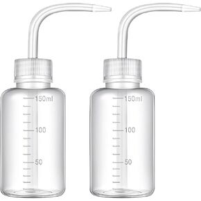 Tatoo Lash squeeze Bottle,Safety Rinse Bottle, Plastic Squeeze Medical Lab Washing Bottle (2*pink, 250ml)
