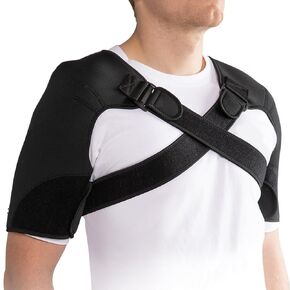 Double Shoulder Brace for Women & Men Shoulder Pain Relief Double Shoulder Support Adjustable Shoulder Brace for Rotator Cuff Frozen Shoulder,AC Joint Pain Relief Shoulder Wrap (Large)