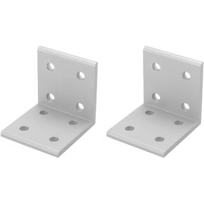 2pcs L Bracket Corner Brace 2040 L Shape Corner Angle Bracket Connection Joint Aluminum for Wood Doors Windows Furniture
