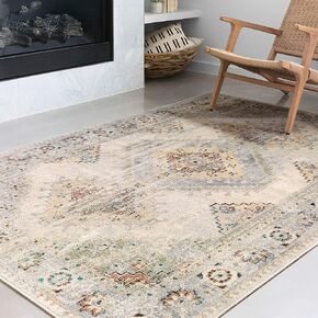 Loloi II Isadora Oatmeal/Multi 8'-0" x 10'-0" Area Rug
