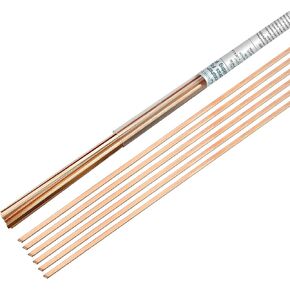 Copper Brazing Rod Self Fluxing 14 inch Phosphor Copper Brazing Rods for Copper Repair, HVAC (1/8" Thickness)