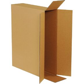 Partners Brand 26x6x20 Corrugated Cardboard Boxes, 26"L x 6"W x 20"H , Pack of 10 | Shipping, Packaging, Moving, Storage Box for Business, Strong Wholesale Bulk Boxes 26620