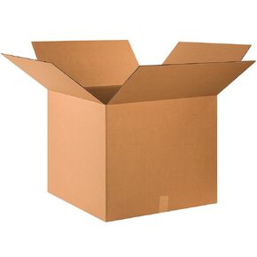 BOX USA 24x24x20 Corrugated Boxes, Large, 24L x 24W x 20H, Pack of 10 | Shipping, Packaging, Moving, Storage Box for Home or Business, Strong Wholesale Bulk Boxes