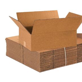 BOX USA Shipping Boxes Flat 18"L x 12"W x 6"H, 25-Pack | Corrugated Cardboard Box for Packing, Moving and Storage
