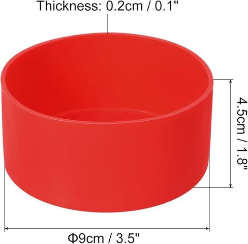 uxcell Protective Silicone Boot Sleeve for, Water Bottle Bottom Anti-Slip Sleeve Cover, Universal Cup Bottom Accessory in Saudi Arabia