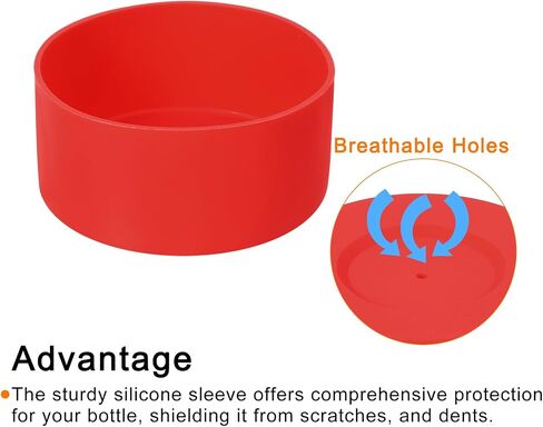 uxcell Protective Silicone Boot Sleeve for, Water Bottle Bottom Anti-Slip Sleeve Cover, Universal Cup Bottom Accessory in Saudi Arabia