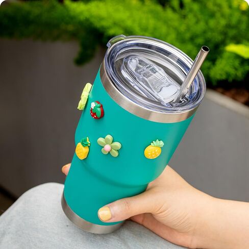 2 Pack 20 oz Tumbler Lids,Replacement Spill Proof Splash Resistant Slider Mug Toppe for Yeti Ramble and More Coffee Mugs,Straw Friendly in Kuwait