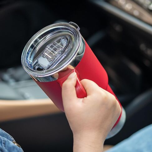 2 Pack 20 oz Tumbler Lids,Replacement Spill Proof Splash Resistant Slider Mug Toppe for Yeti Ramble and More Coffee Mugs,Straw Friendly in Kuwait