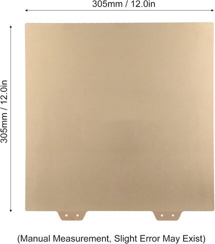 3D Printer Build Plate, 305 x 305mm Double Sided Flex Steel Bed, Heat Resistance Flexible Easy Removal, PEI Steel Sheet Plate for VORON2.4 (Steel Plate) in Saudi Arabia