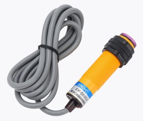 Heyiarbeit M18 Diffuse Photoelectric Switch Sensor Optical E3F-DS30C4 3 Lines NPN 30 cm Adjustable NPN Proximity Switch DC 6-36V in Saudi Arabia