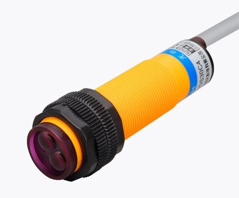 Heyiarbeit M18 Diffuse Photoelectric Switch Sensor Optical E3F-DS30C4 3 Lines NPN 30 cm Adjustable NPN Proximity Switch DC 6-36V in Saudi Arabia