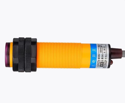 Heyiarbeit M18 Diffuse Photoelectric Switch Sensor Optical E3F-DS30C4 3 Lines NPN 30 cm Adjustable NPN Proximity Switch DC 6-36V in Saudi Arabia